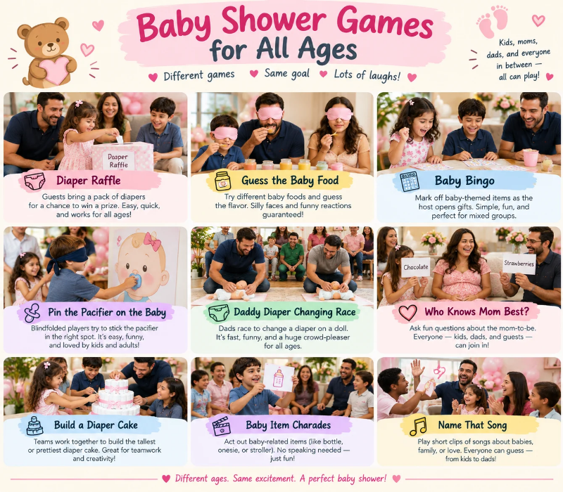 Baby Shower Games for All Ages