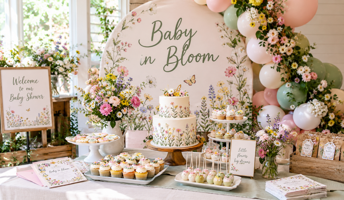 baby in bloom baby shower