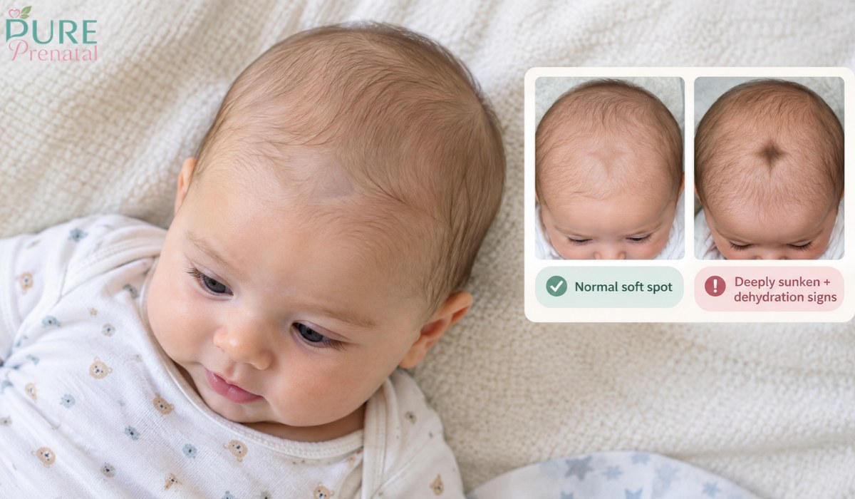 Baby's Soft Spot Looks Sunken but Isn't Dehydrated