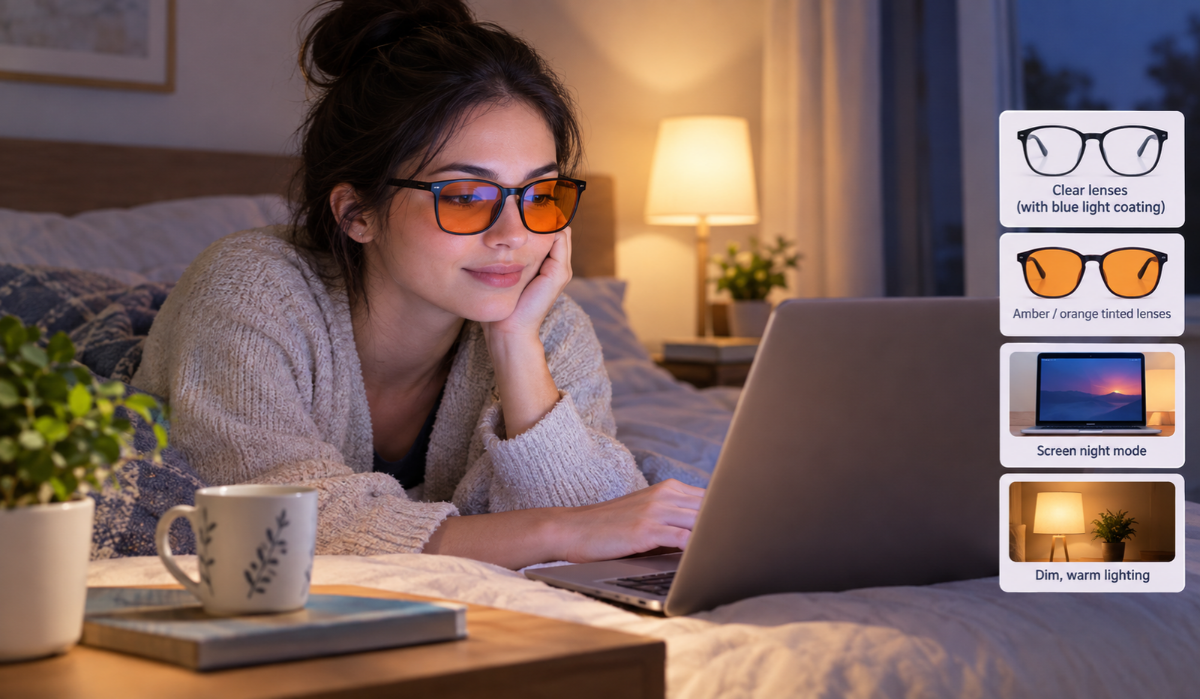 blue light glasses do they help with sleep