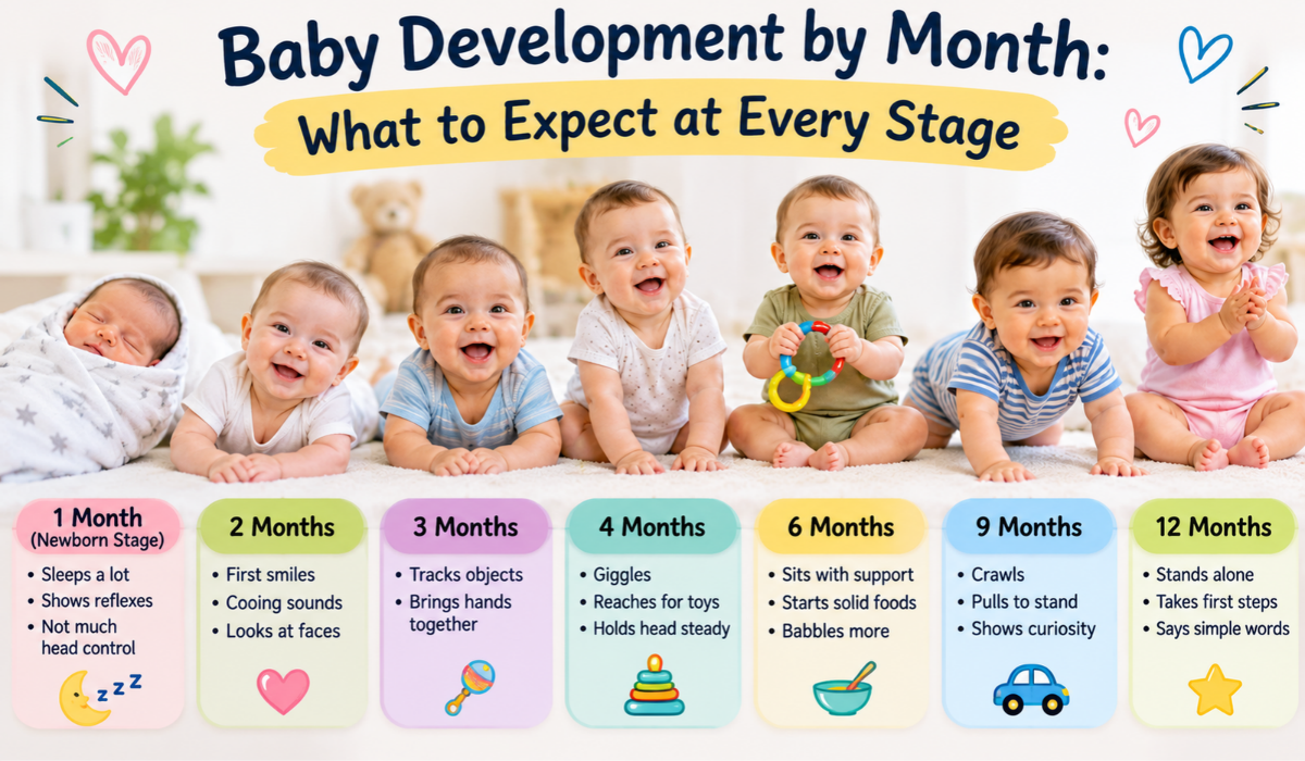 Baby Development by Month